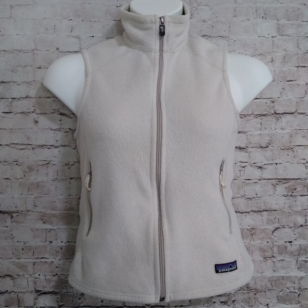 Patagonia Synchilla Fleece Vest Ivory Women's Small